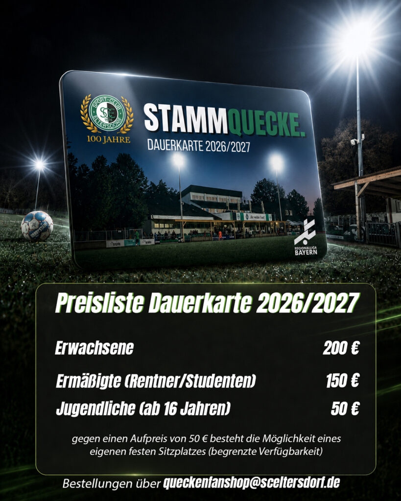 Preisliste Dauerkarte 2026/2027